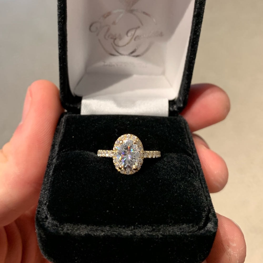 Gabriel And Co Halo Engagement Ring